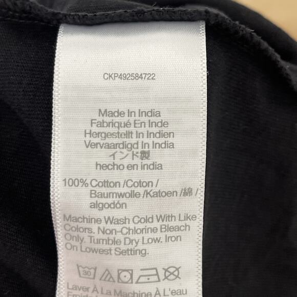 NWT Madewell Puff Sleeve Top Black Short Sleeve Crew Neck Tee Size Small NT331 - Picture 4 of 10